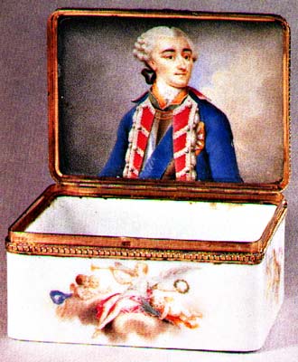 tabacchiera porcellana Meissen 1741-50