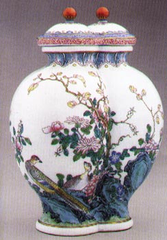 potiche Cinese porcellana dinastia Ching 1736-95
