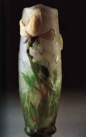 vaso scultura Daum La rose -esemplare unico-1909