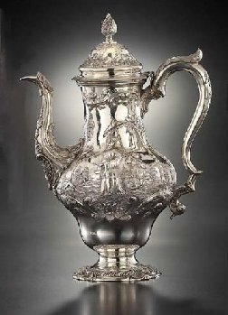 Caffettiera argento 1720