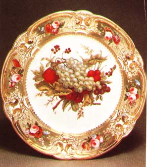 piatto inglese porcellana 1817-20