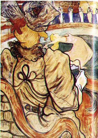 cartone per vetrata di Toulouse Lautrec