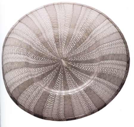Piatto a retortoli
  Manifattura di Murano seconda metà del XVI sec.- Murano Museo vetrario