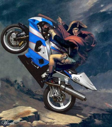 Napoleone in moto